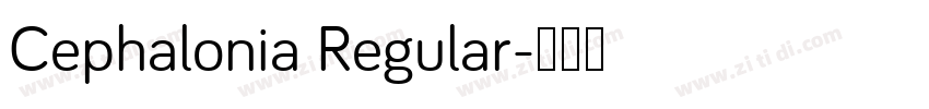 Cephalonia Regular字体转换